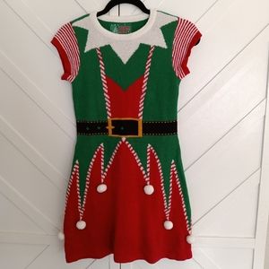 Elf Christmas sweater tunic